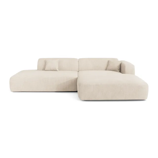 Sia Home Myra canapé angle droit crème beige 5 places