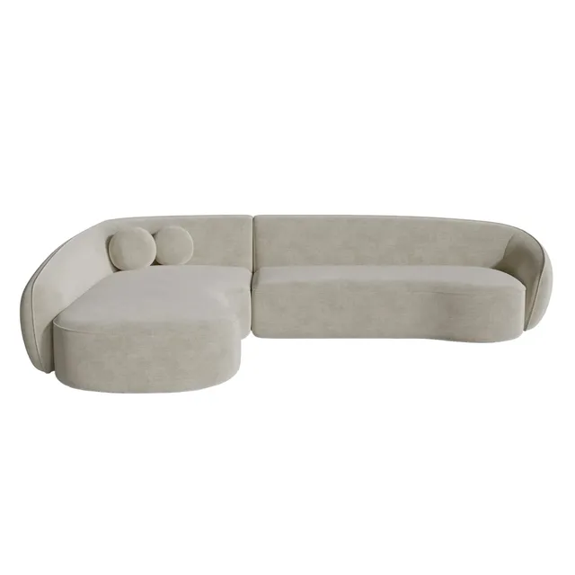 Sia Home Canapés Cooper canapé angle gauche Crème 290 cm