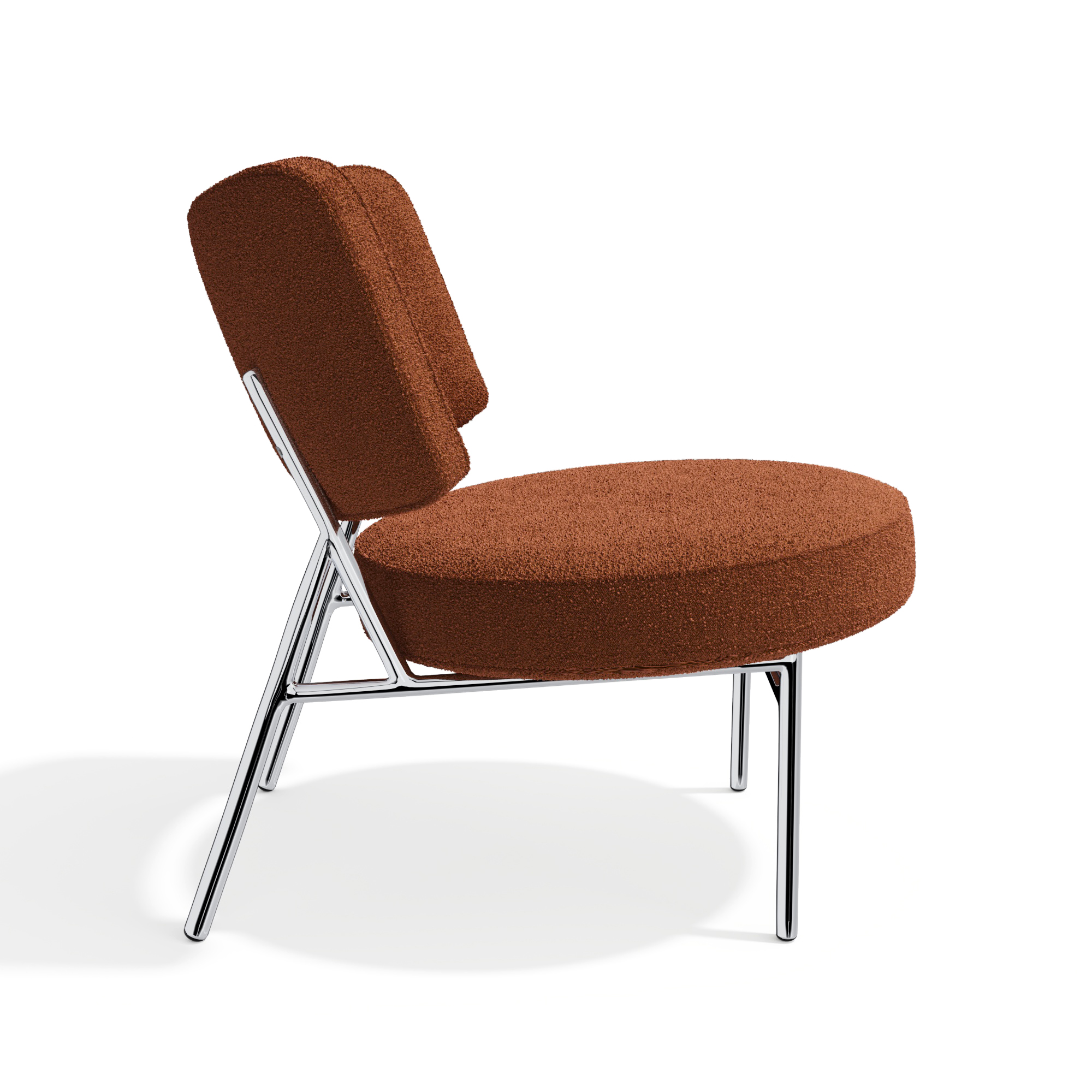 Sia Home Iggy petit fauteuil tissu crème moderne