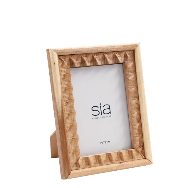 Sia Home Cadres-Photos Natté acacia cadre beige photo 13x18 cm