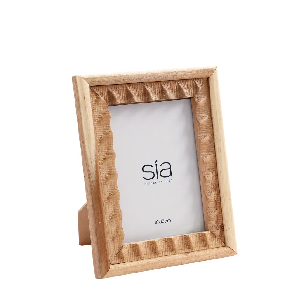 Sia Home Cadres-Photos Natté acacia cadre beige photo 13x18 cm