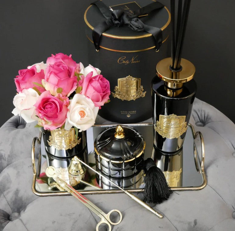 Côte Noire Art Deco GML45004 bougie 200 g noire