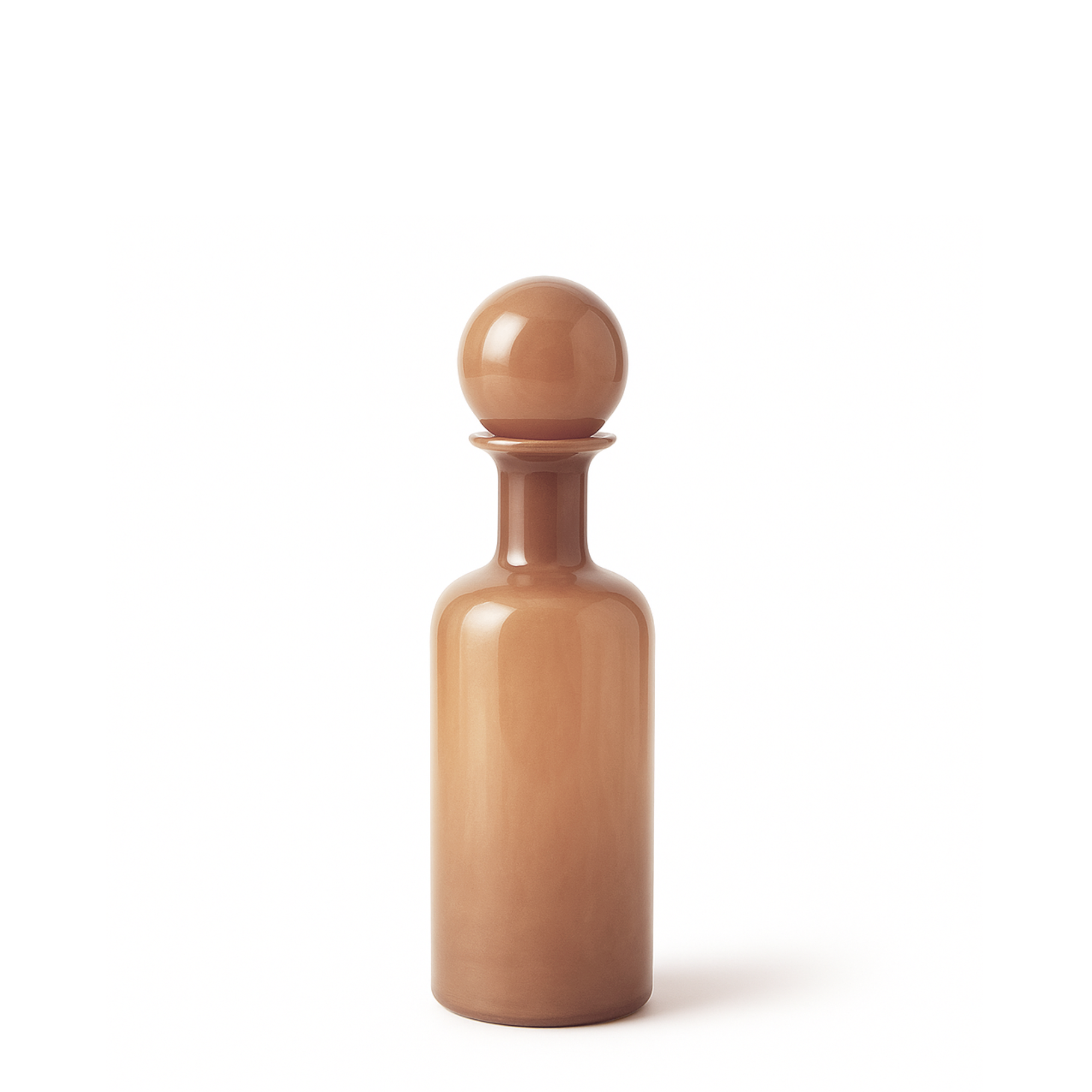 Sia Home Nude vase en verre 38 cm beige rosé
