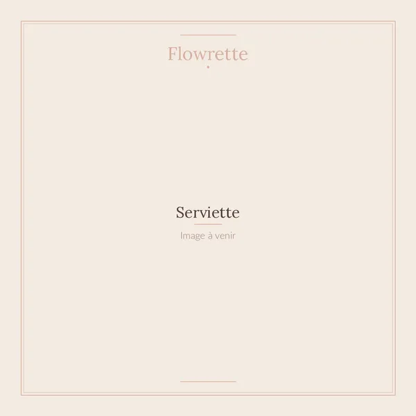 Flowrette Art de la table serviette table fleurie