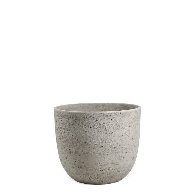 Sia Cache-pots Terra 30 cm cache-pot gris clair fibre ciment