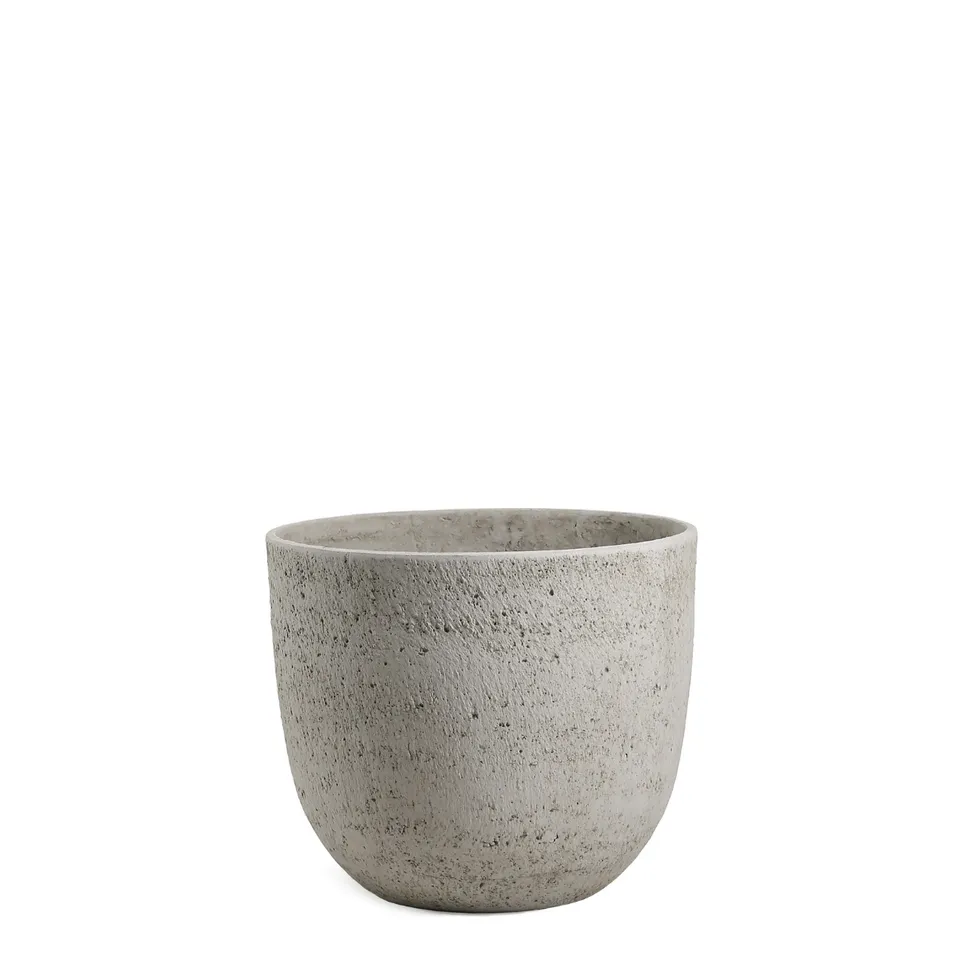 Sia Cache-pots Terra 30 cm cache-pot gris clair fibre ciment