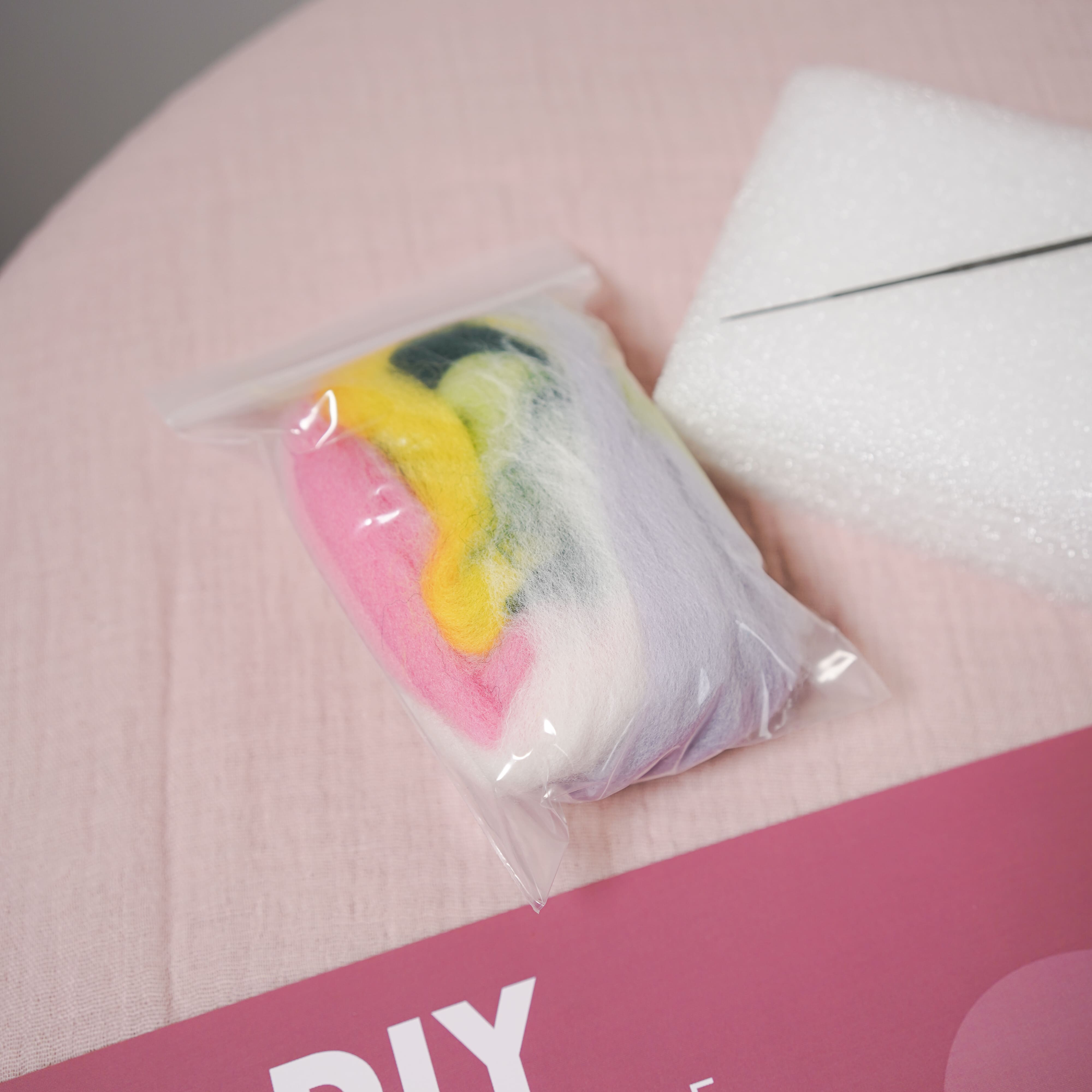 Flowrette Hortensia kit DIY feutrage aiguille laine