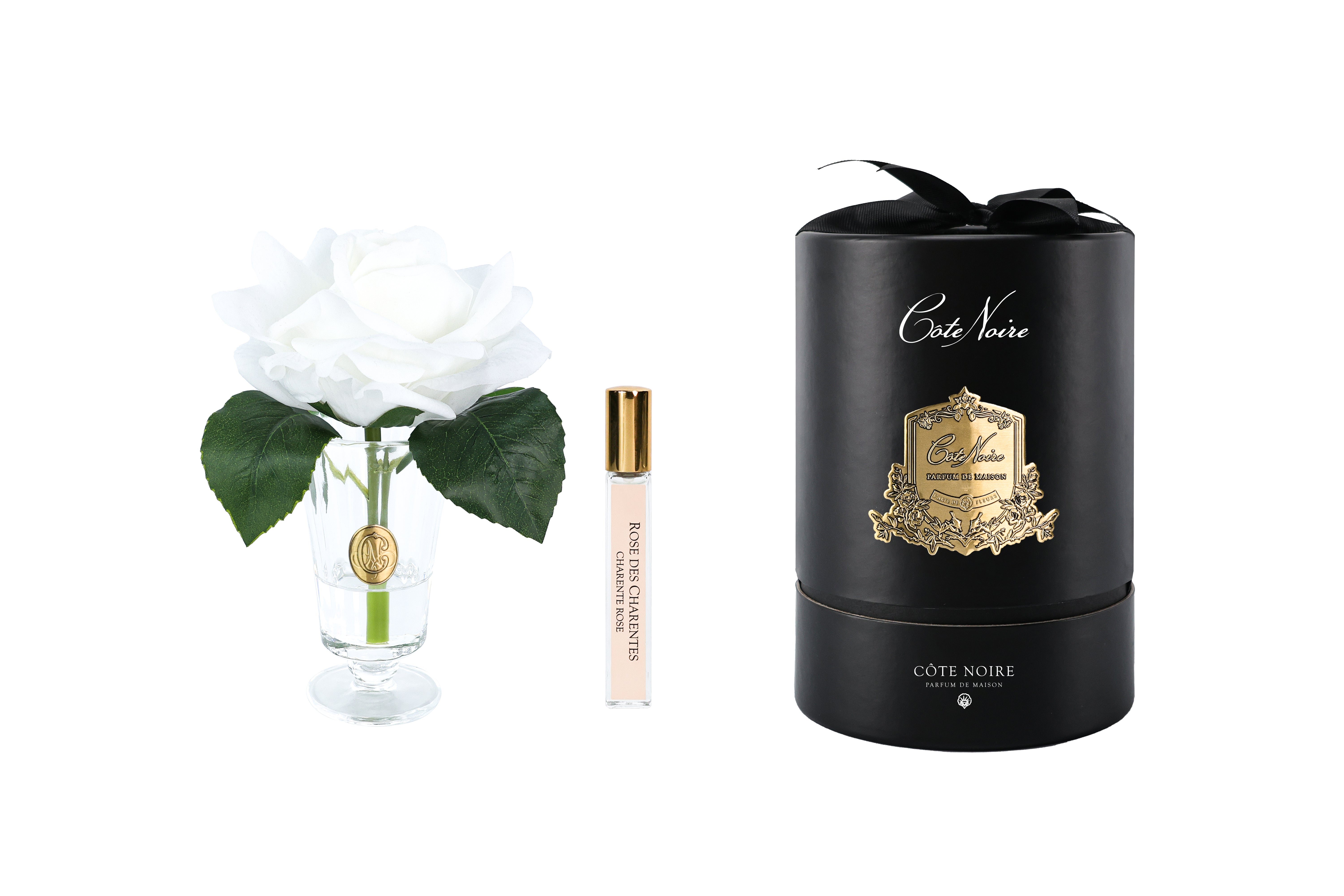 Côte Noire Perfumed Flowers CHR01 fleurs rose ivoire