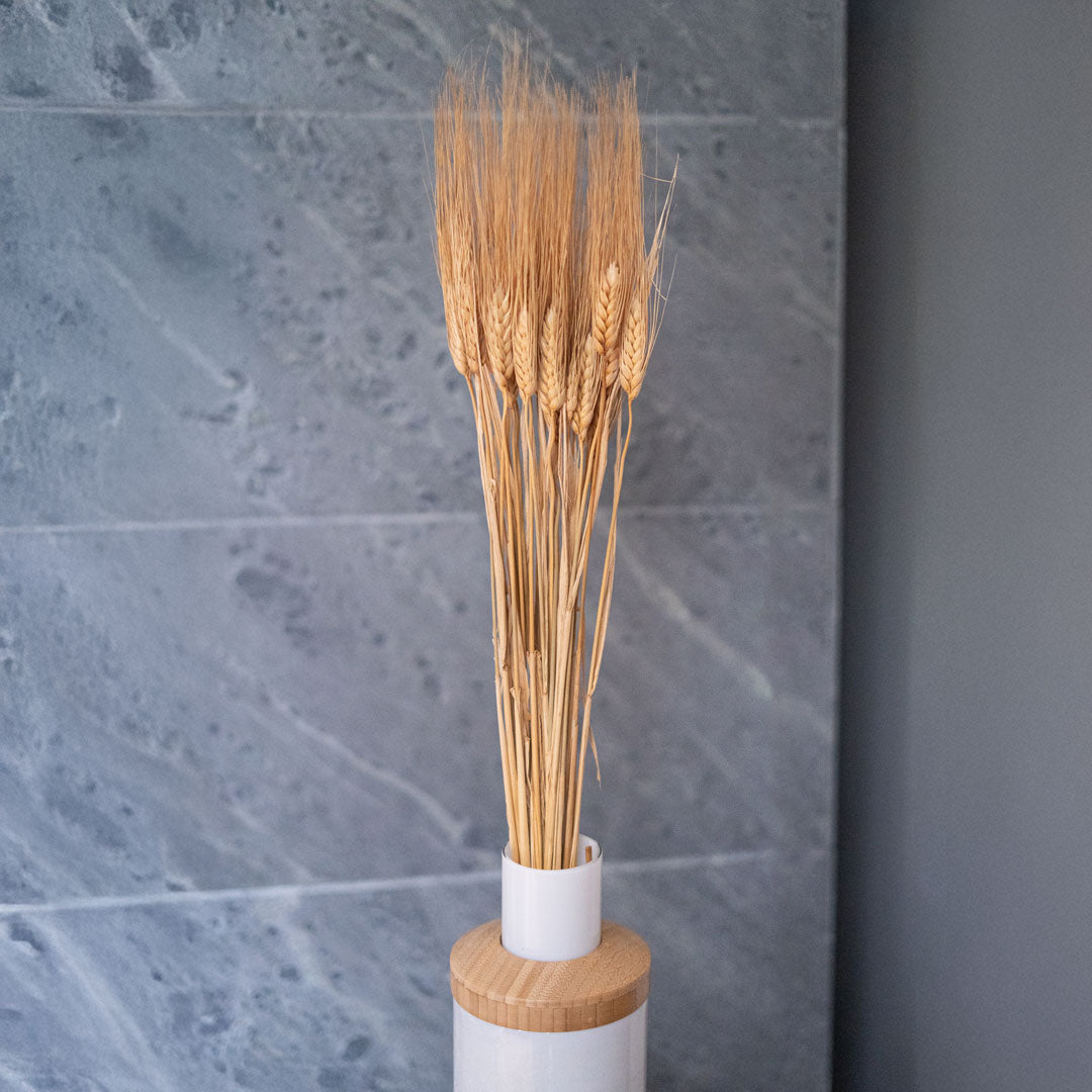 Flowrette botte orge naturel fleurs séchées beige x1
