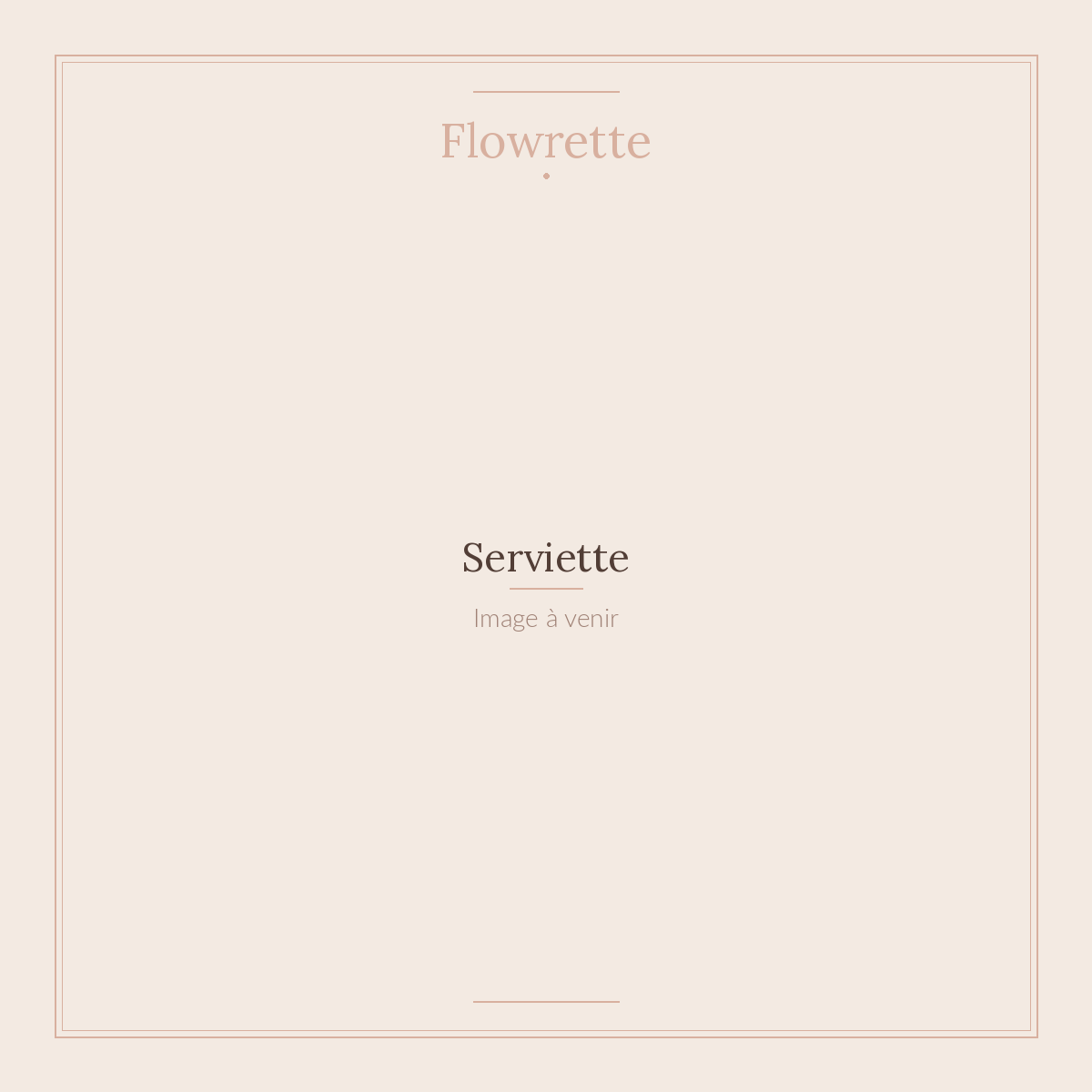 Flowrette Art de la Table Serviette Deco Table Salon