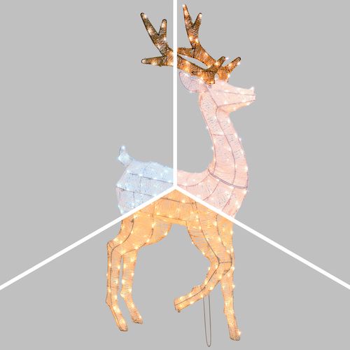 Feuillazur Rungis Renne 3D HR 120 Dual LED décoration lumineuse