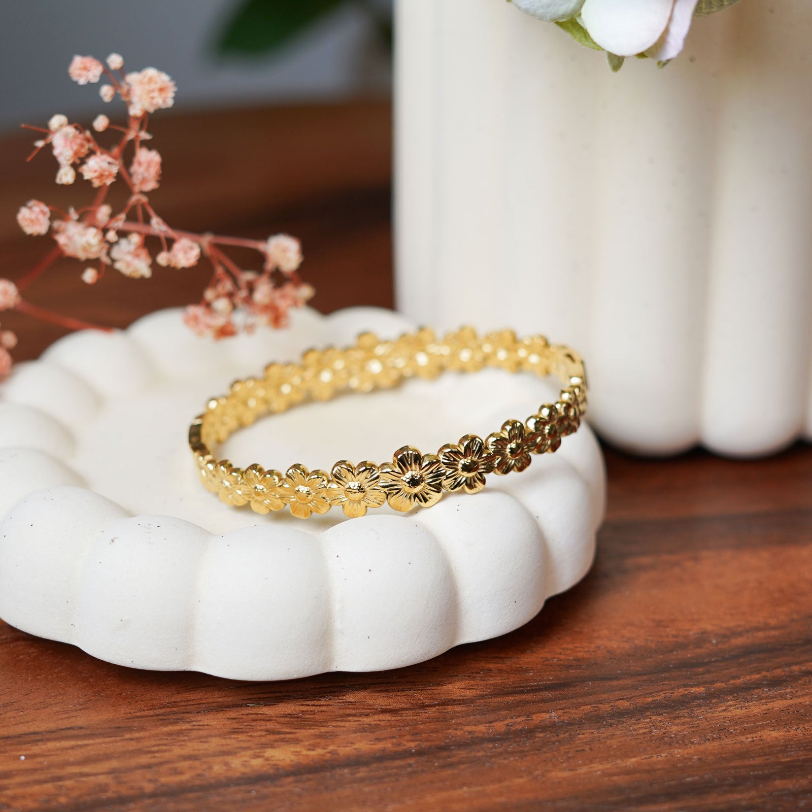 Flowrette Marguerite bracelet floral femme intemporel