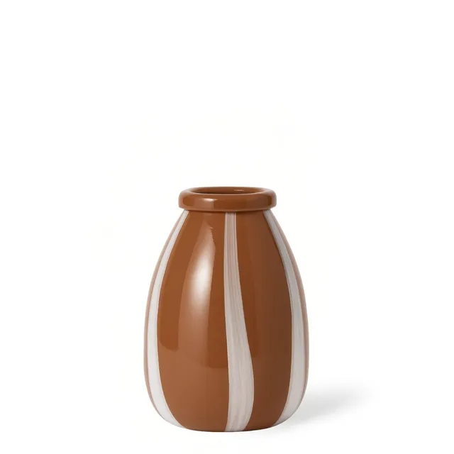 Sia Home Lattea vase verre marron 26 cm