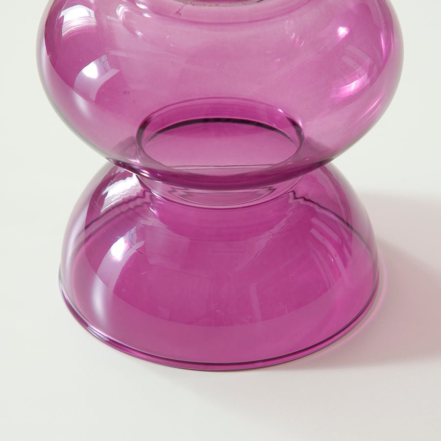 Sia Home Sunrise vase verre violet transparent 22 cm