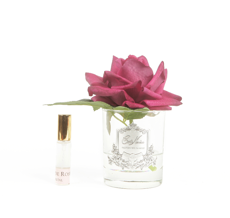 Côte Noire Perfumed Flowers GMR04 fleur rose rouge carmin vase clair