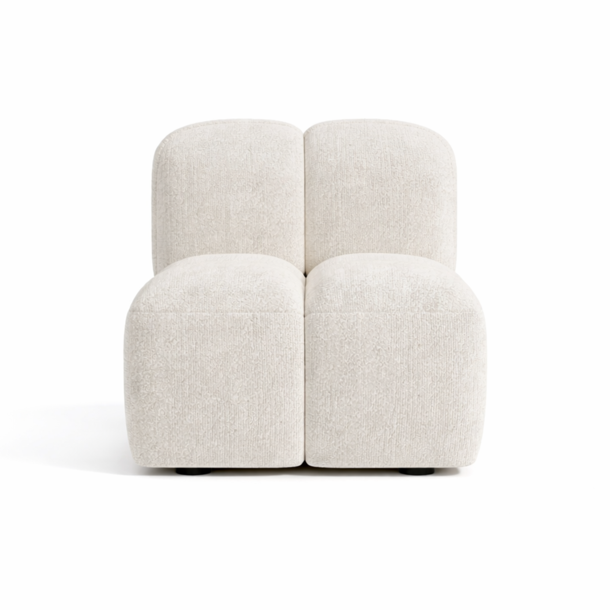 Sia Home Nubi fauteuil crème modulaire bombé confort mousse