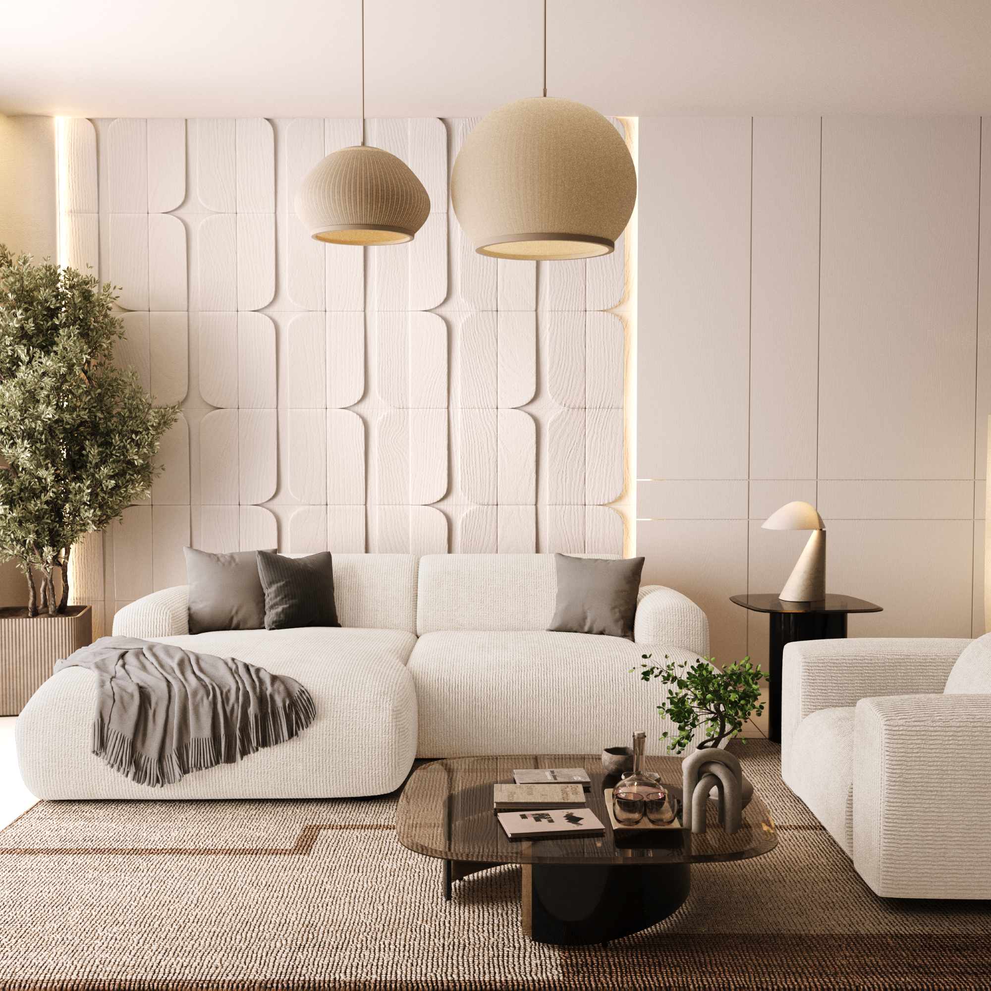 Sia Home Canapés Myra angle gauche canapé 5 places beige