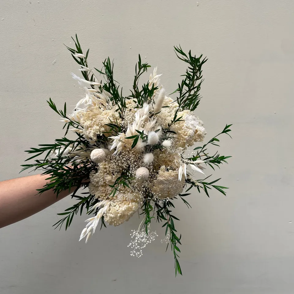 Ateliers Ouchamp Bouquets Belles Feuilles bouquet rose taille M 23 cm