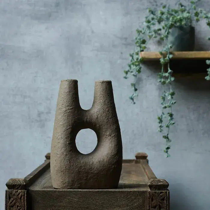 Flowrette Arte vase céramique sculptural fleurs séchées