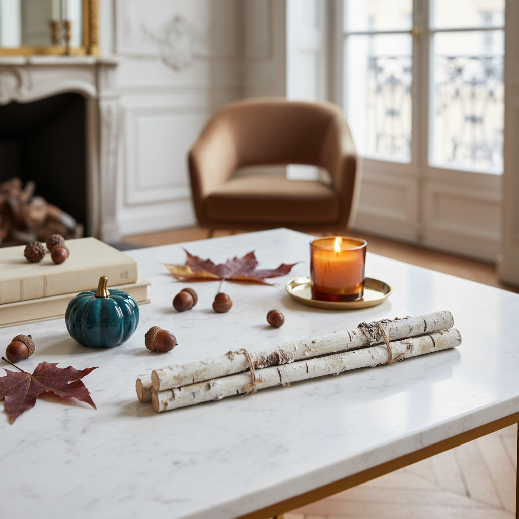 Sia Home Branches Bouleau Blanc lot 2 x 30 cm