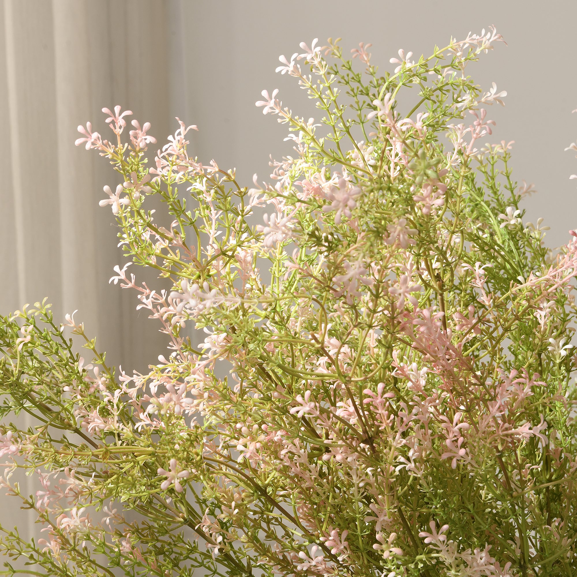 Sia Home Feuillages artificiels 92 cm tige fleurie blanc