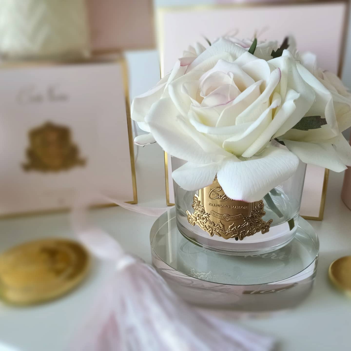 Côte Noire Perfumed Flowers GMR88 5 roses rose coffret rose