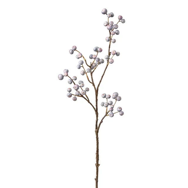 Sia Branches artificielles Baies bleutées 75 cm bleu