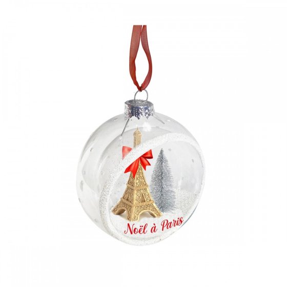 Feuillazur Rungis Demi Boule Verre Noël ornement sapin
