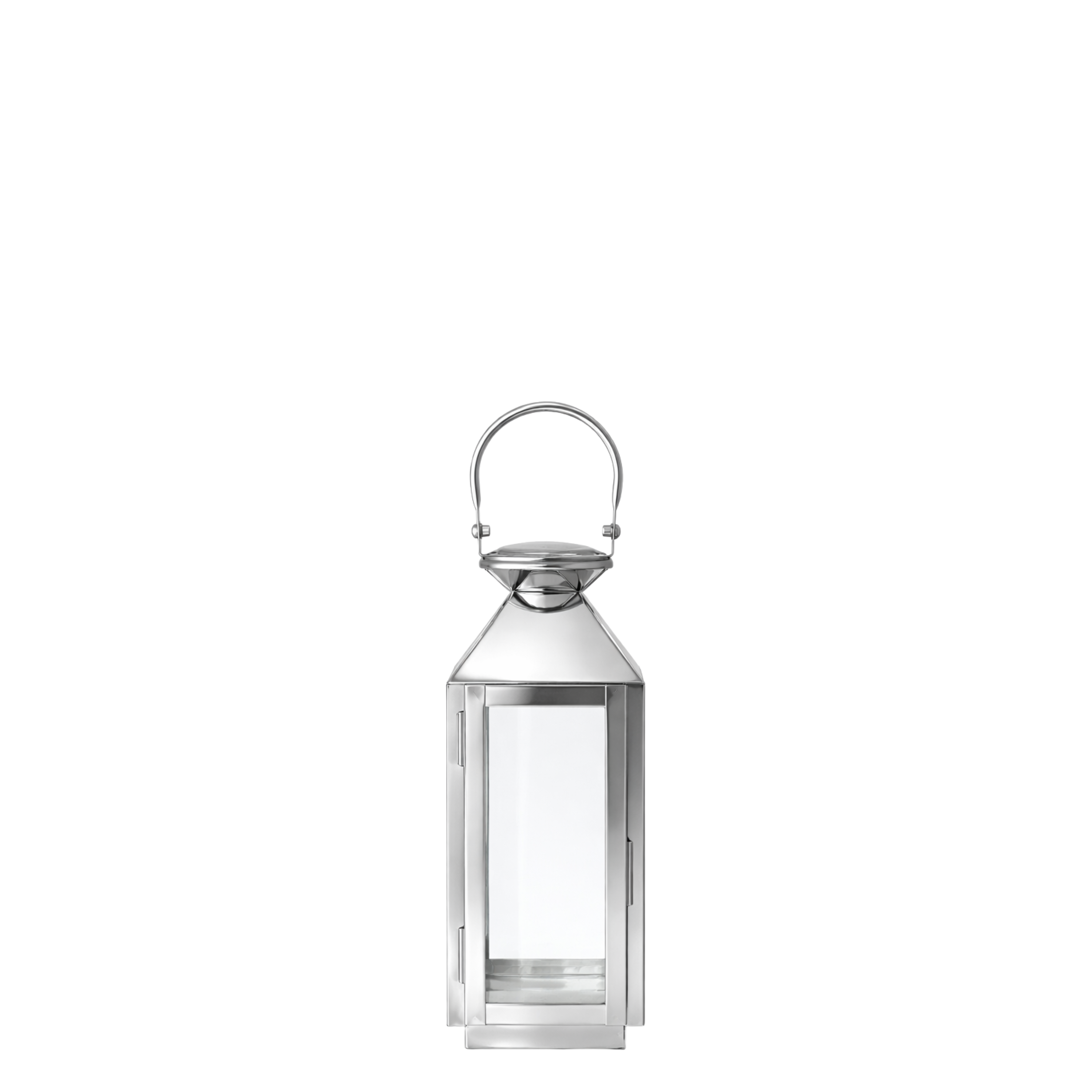 Sia Home Autan 27 cm lanterne argenté verre acier