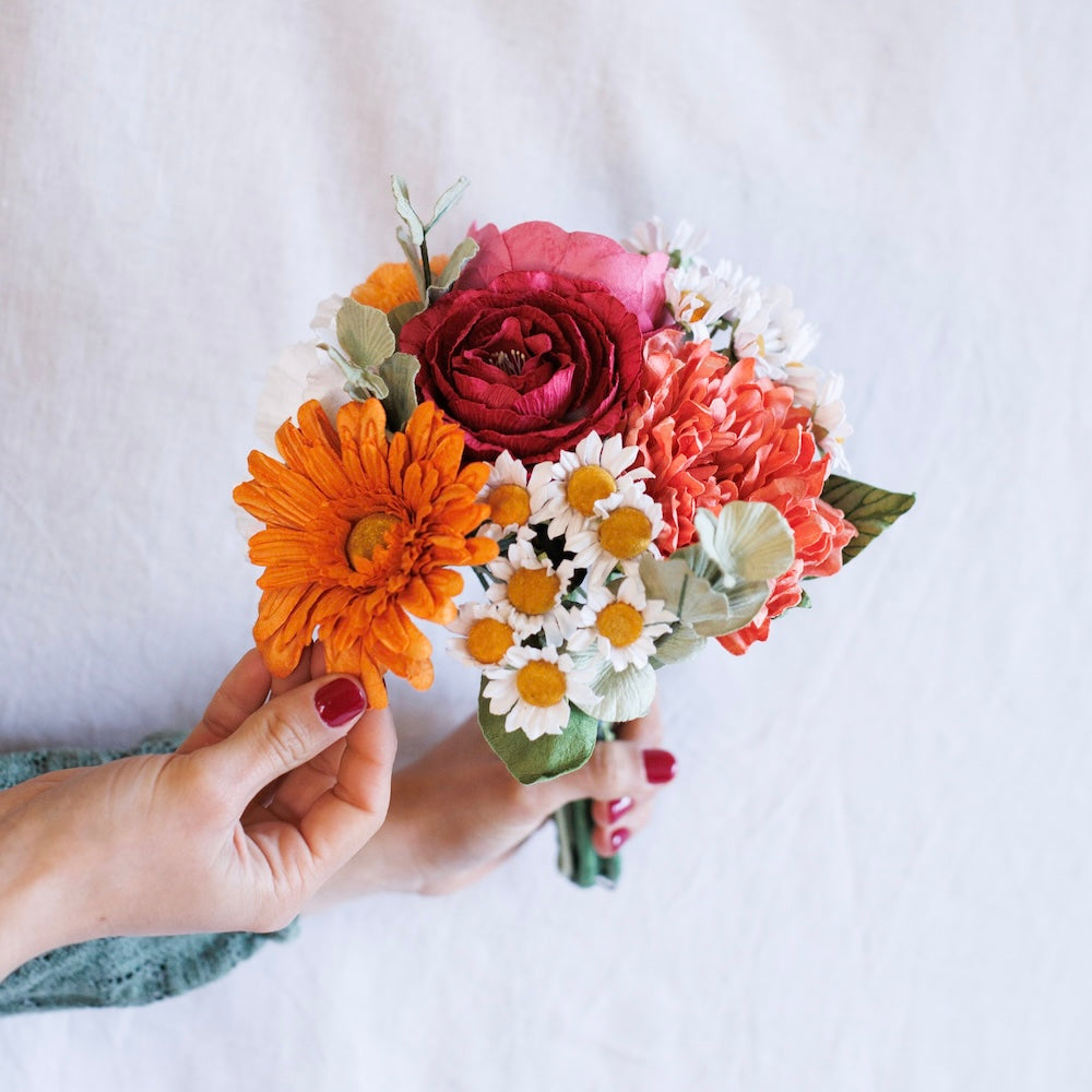 Flowrette Matisse bouquet fleurs en papier coloré