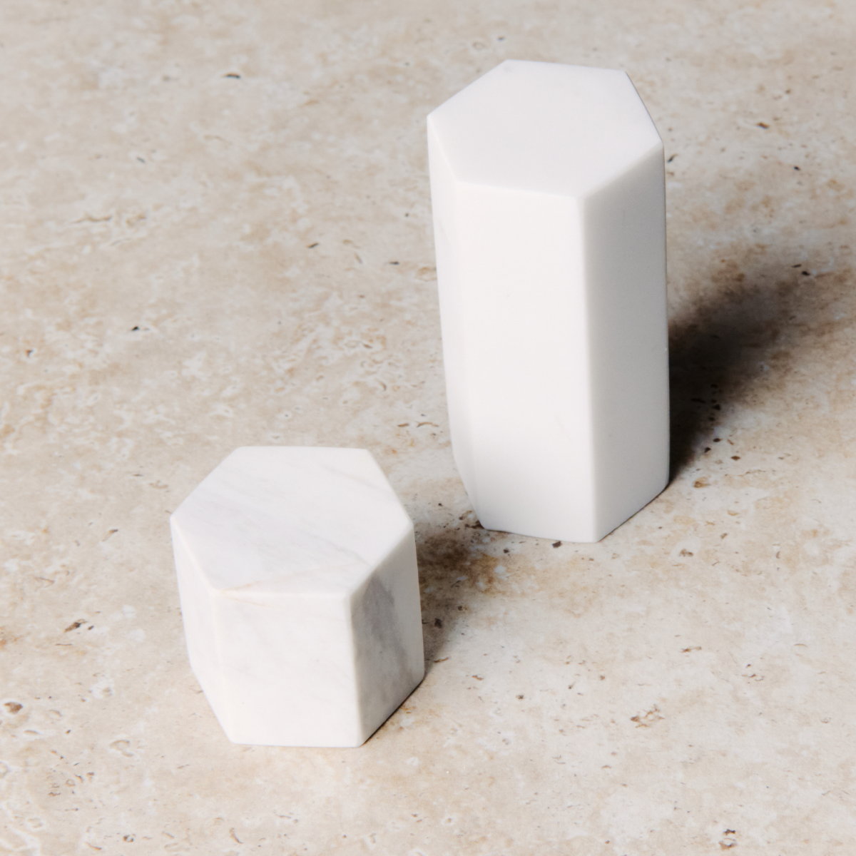 Sia Office presse-papier marbre blanc gris 10 cm