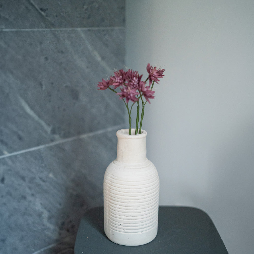 Flowrette Astrance fleur en papier violet x1 centre de table