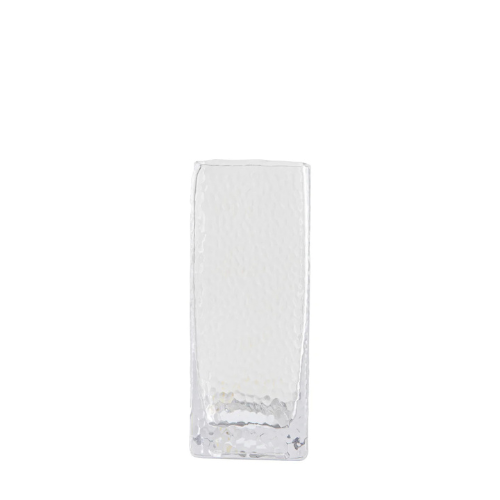 Sia Home Vases Oglia Petit vase transparent verre martelé 20cm
