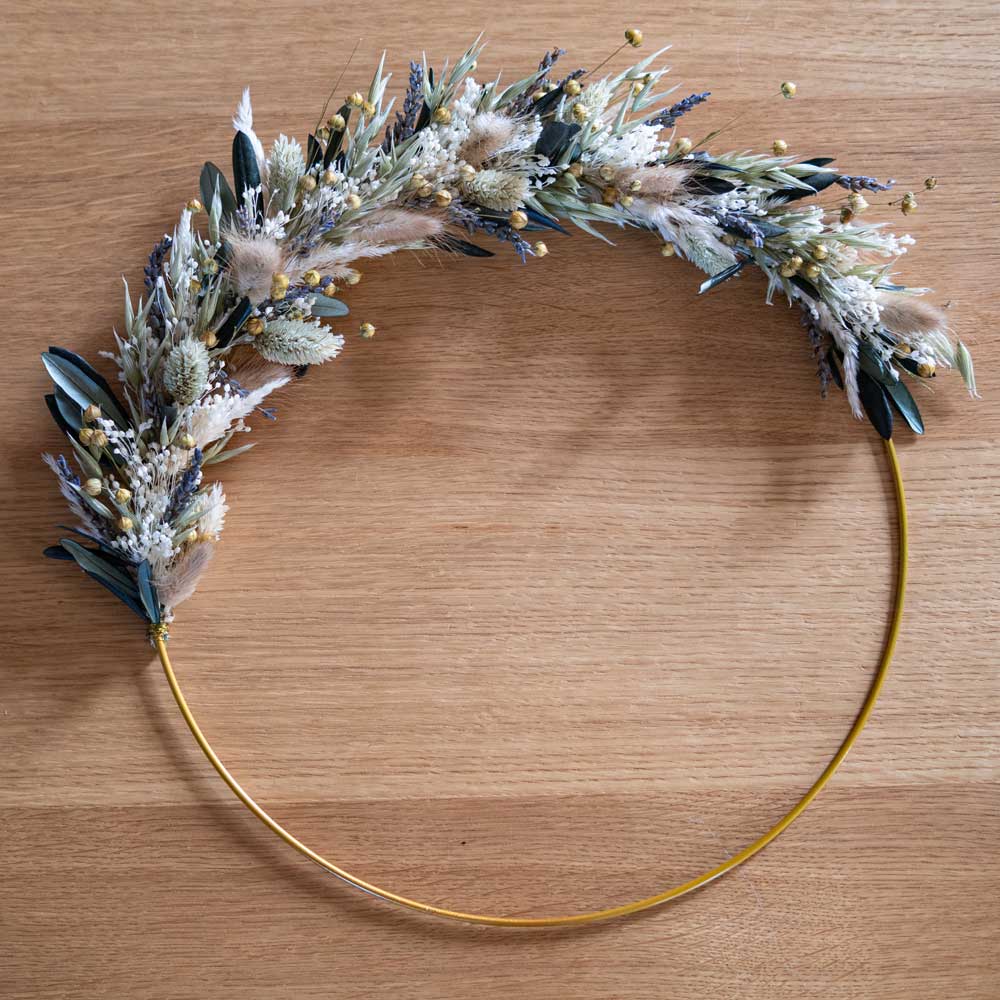 Flowrette kit DIY couronne murale Lombok cercle 30 cm