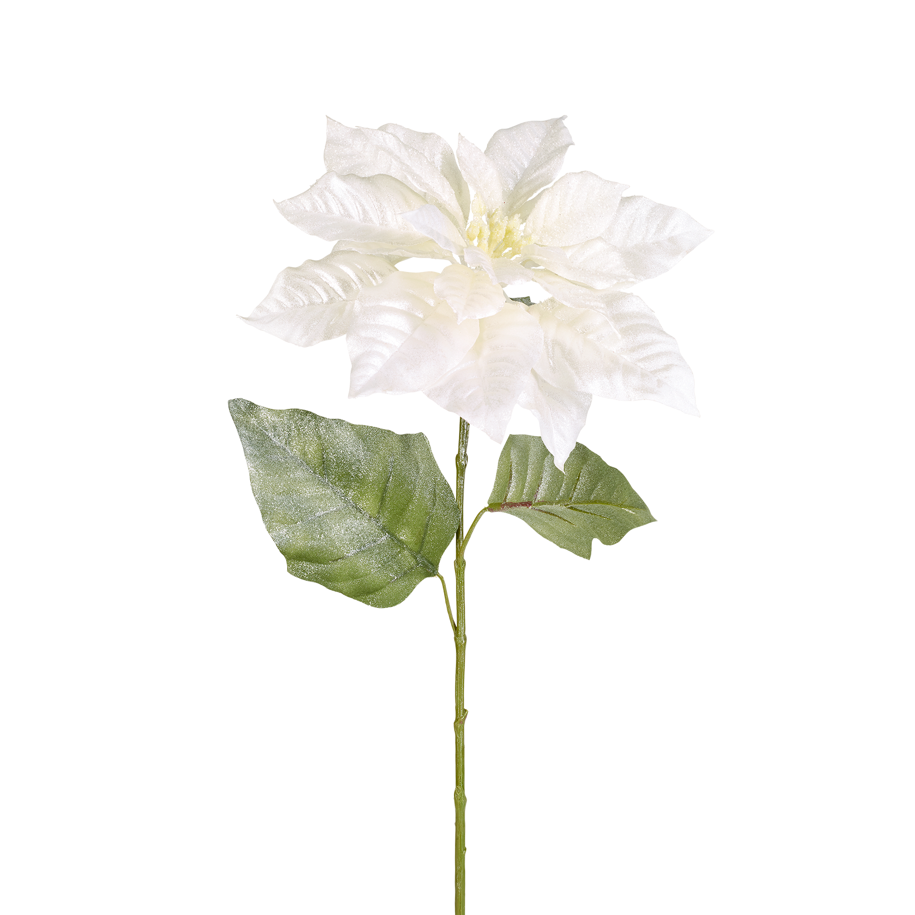 Sia Home Poinsettia tige fleur artificielle doré 80 cm