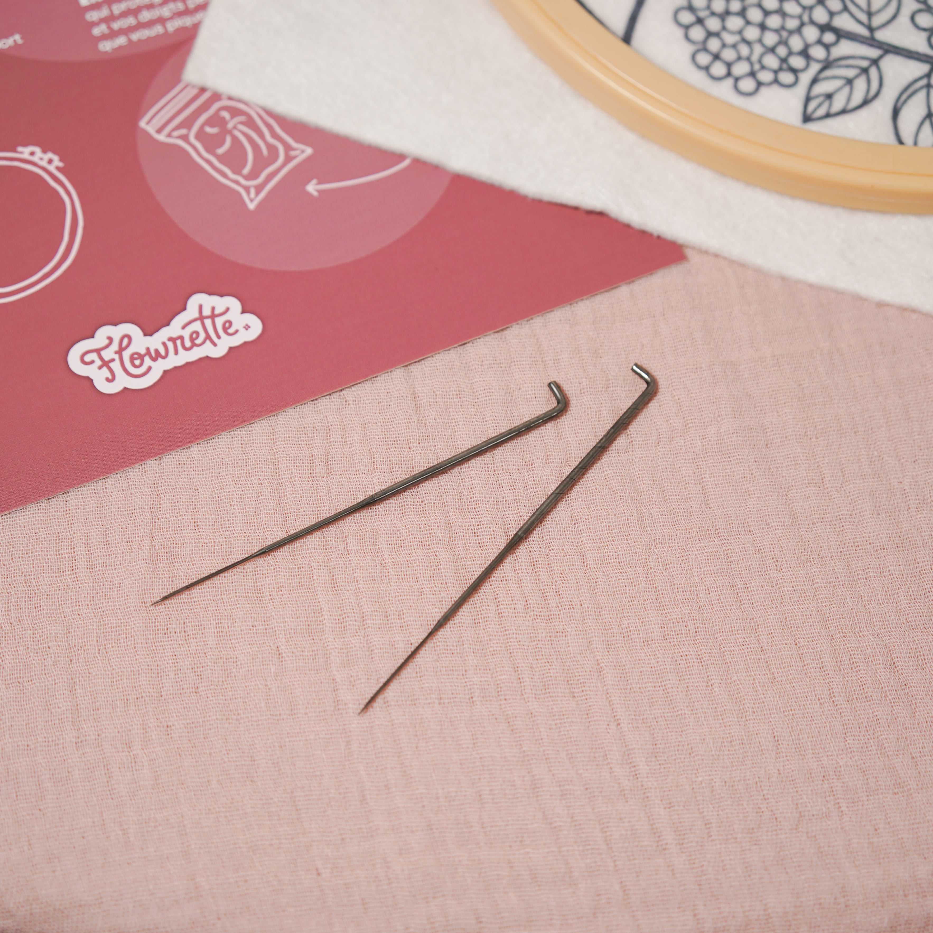 Flowrette Hortensia kit DIY feutrage aiguille laine