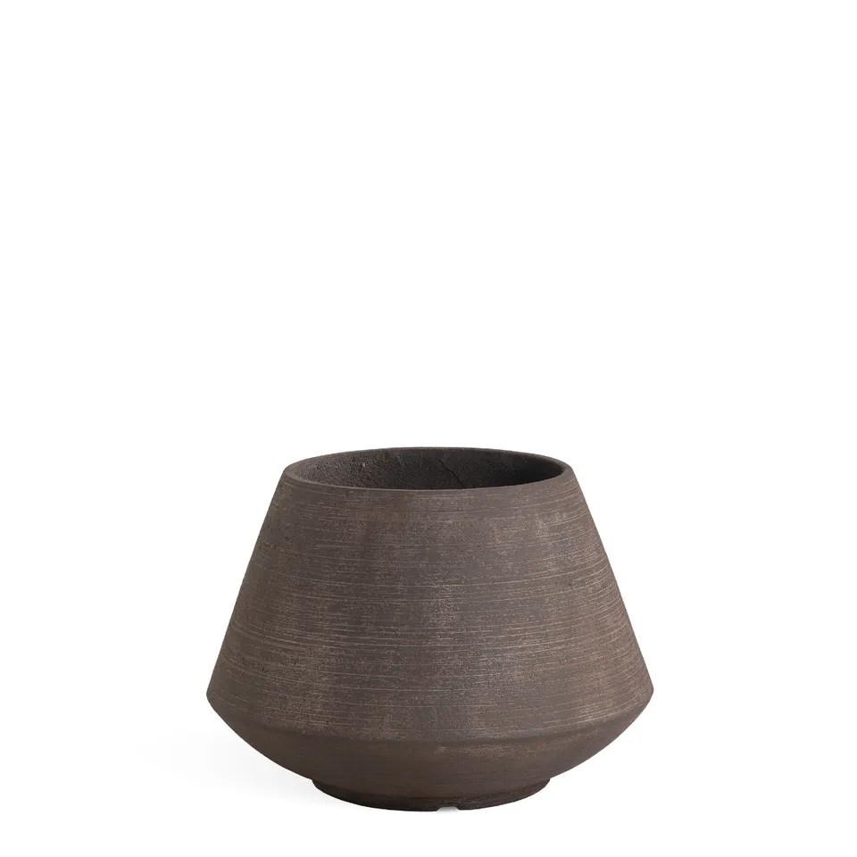 Sia Home Zen cache-pot 40 cm marron fibre ciment