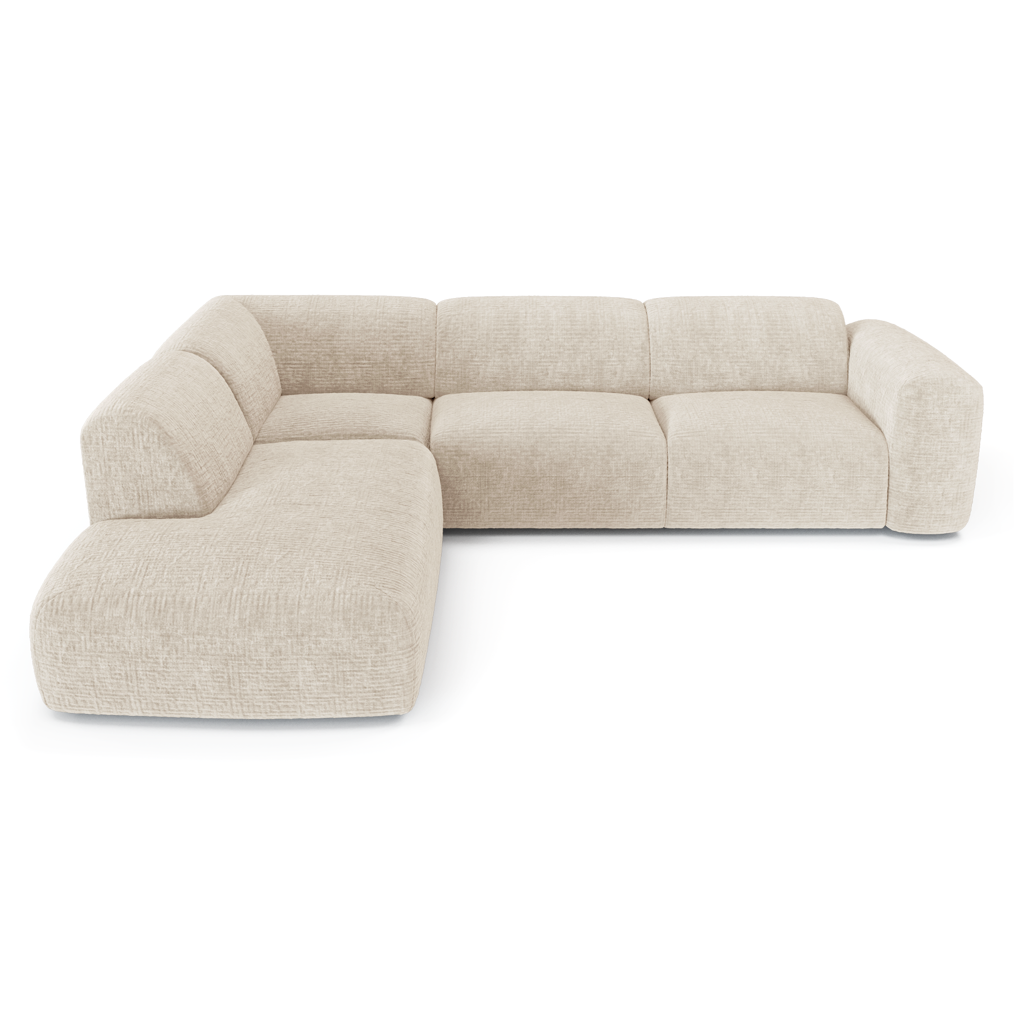 Sia Home Myra canapé angle gauche méridienne arrondi