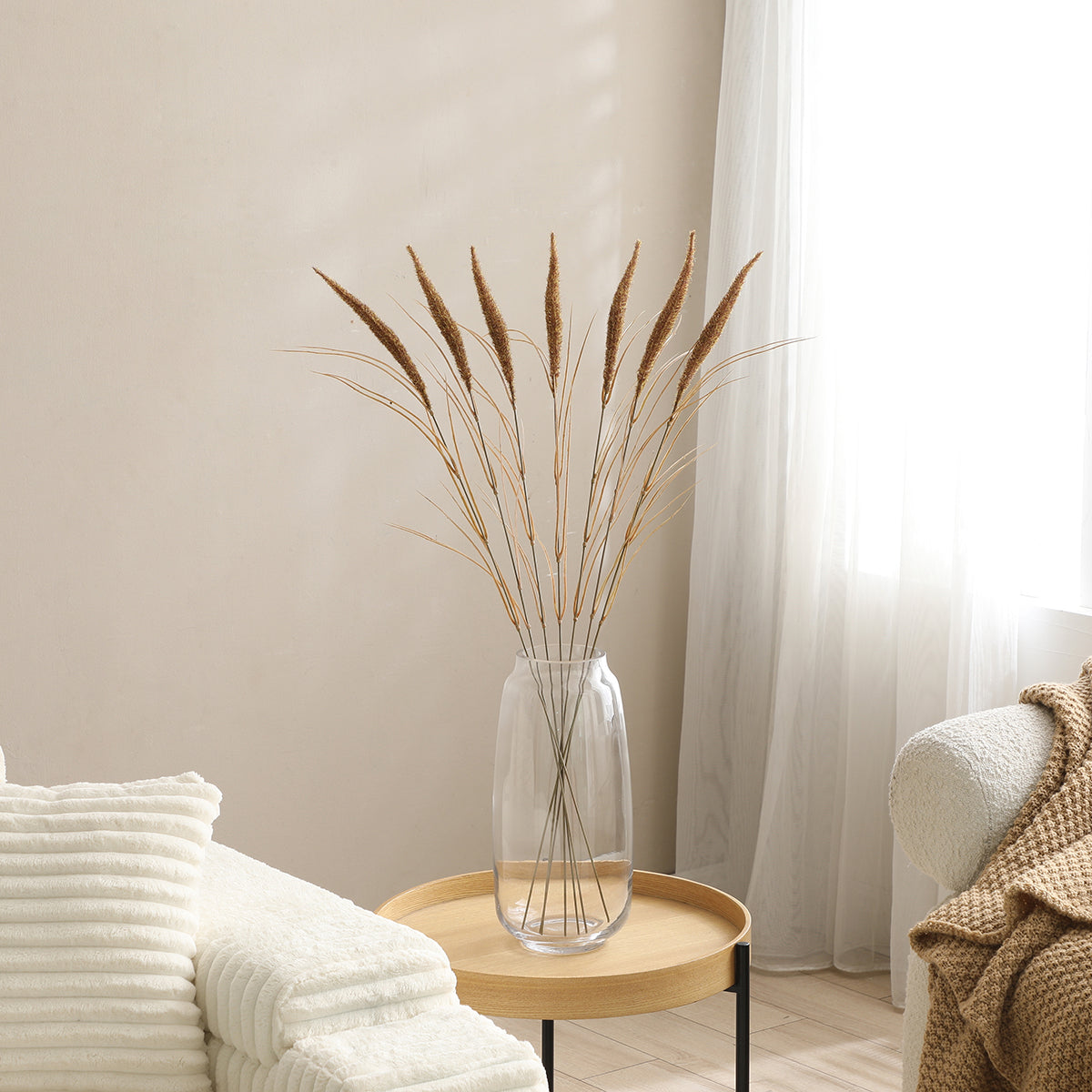Sia Home Bouquet Pampa 7 tiges Marron 80 cm