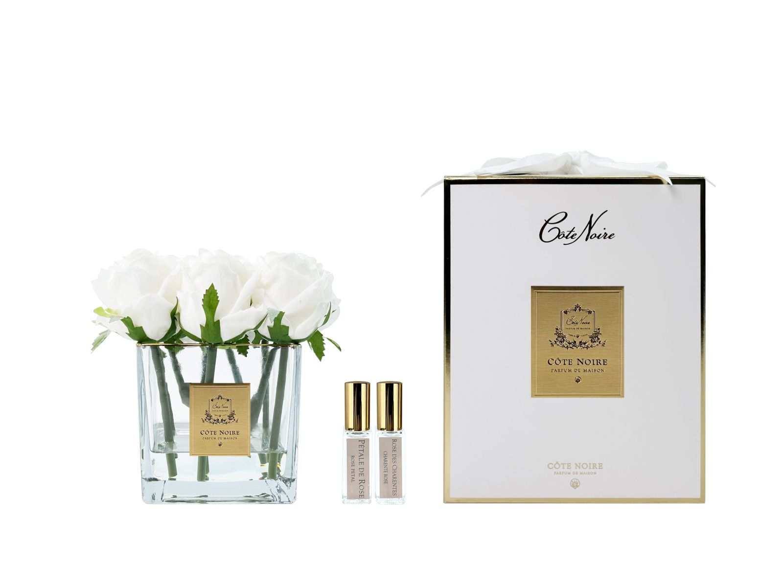 Côte Noire Couture Rosebuds SVC901 cube 9 roses ivoire