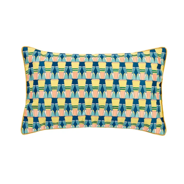 Sia Home Casuarina housse de coussin jaune 30x50 cm coton