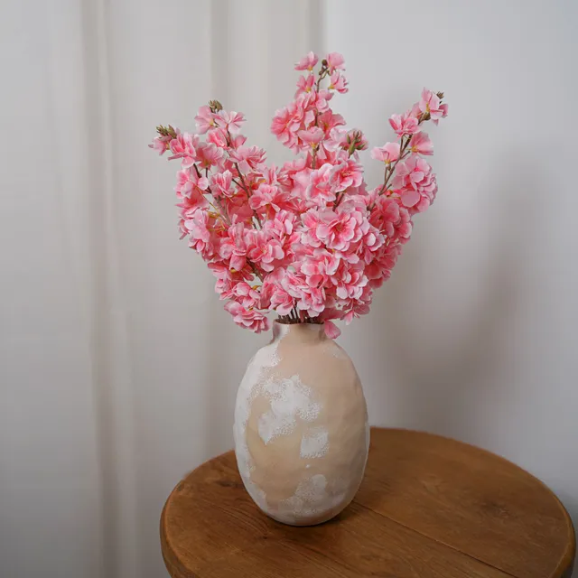 Flowrette Cerisier Rose Fleur Artificielle Tige x1 Toucher Naturel