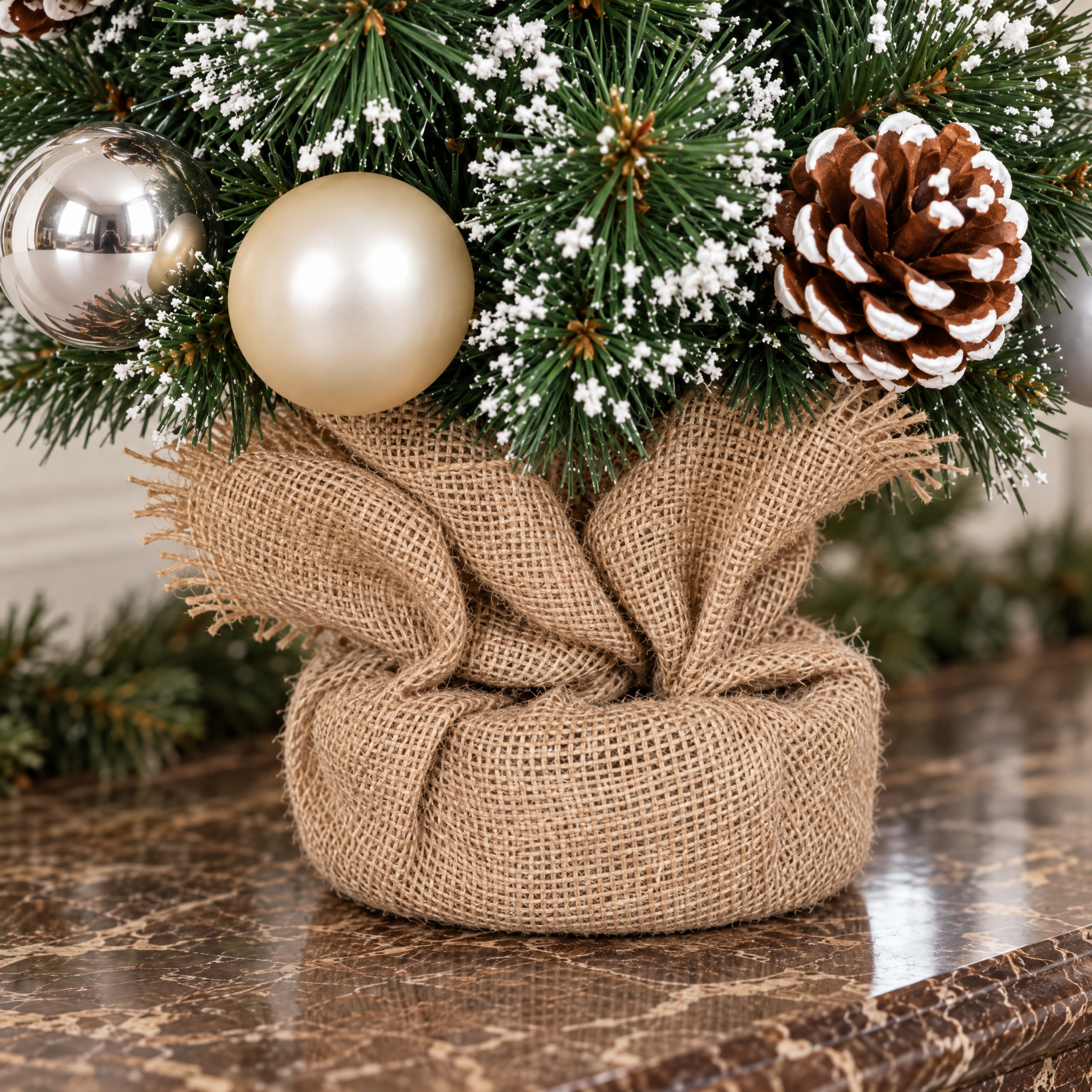 Sia Home Sapins Décoré sapin Noël vert 60 cm 38 cm