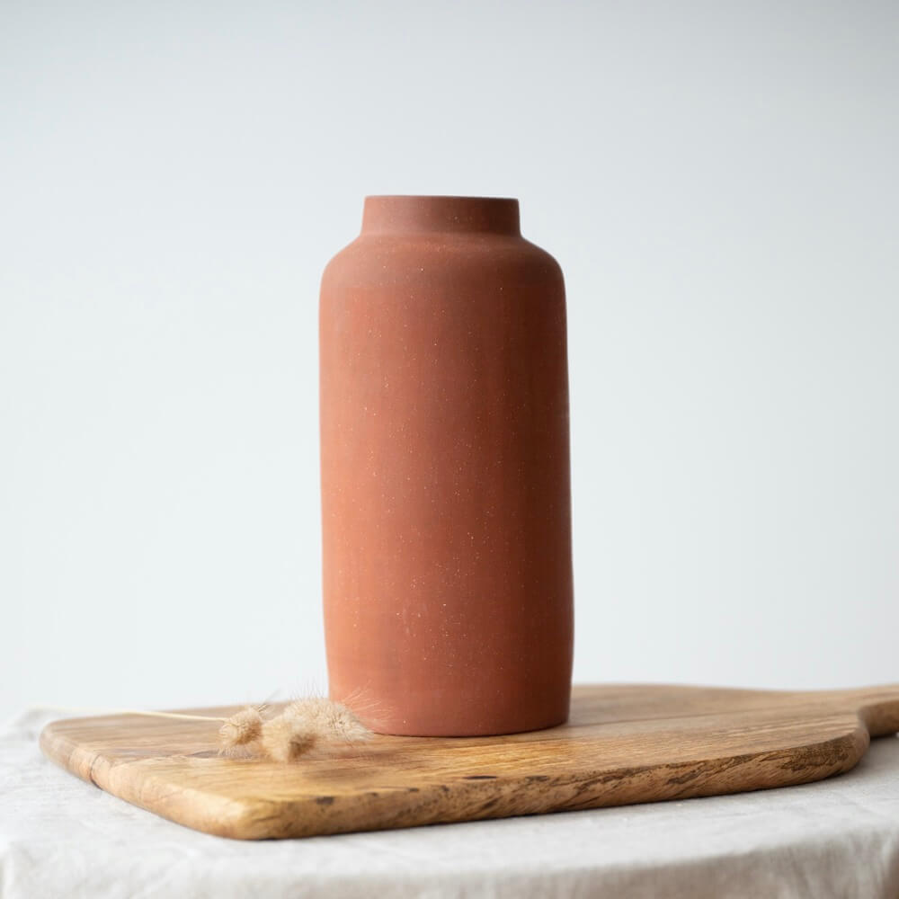 Flowrette vase terre cuite terracotta artisanal France