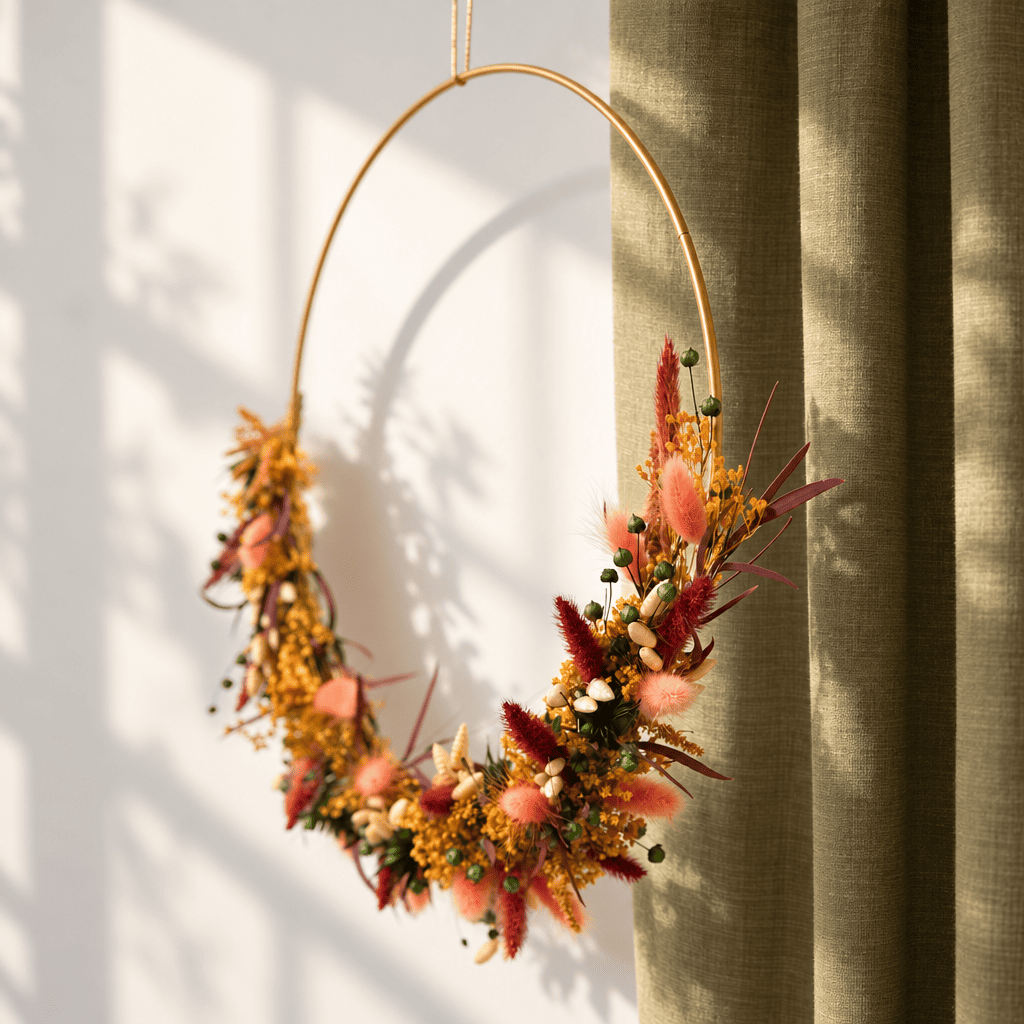 Flowrette Verlaine kit DIY couronne murale fleurs séchées
