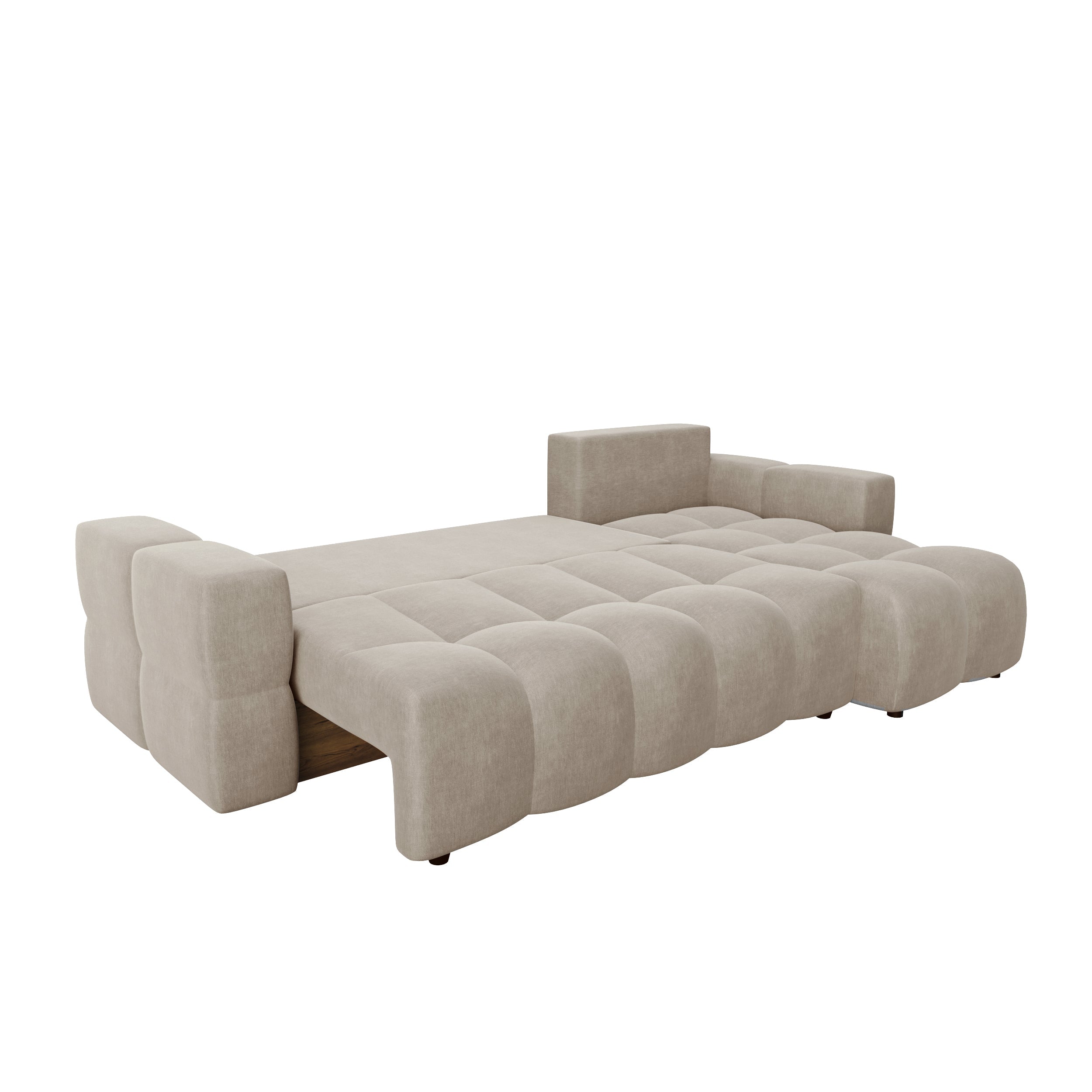 Sia Home Gabriel canapé convertible angle droit taupe