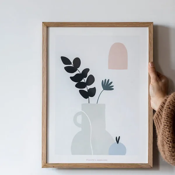 Flowrette Décoration affiche Diane eucalyptus bocal édition limitée