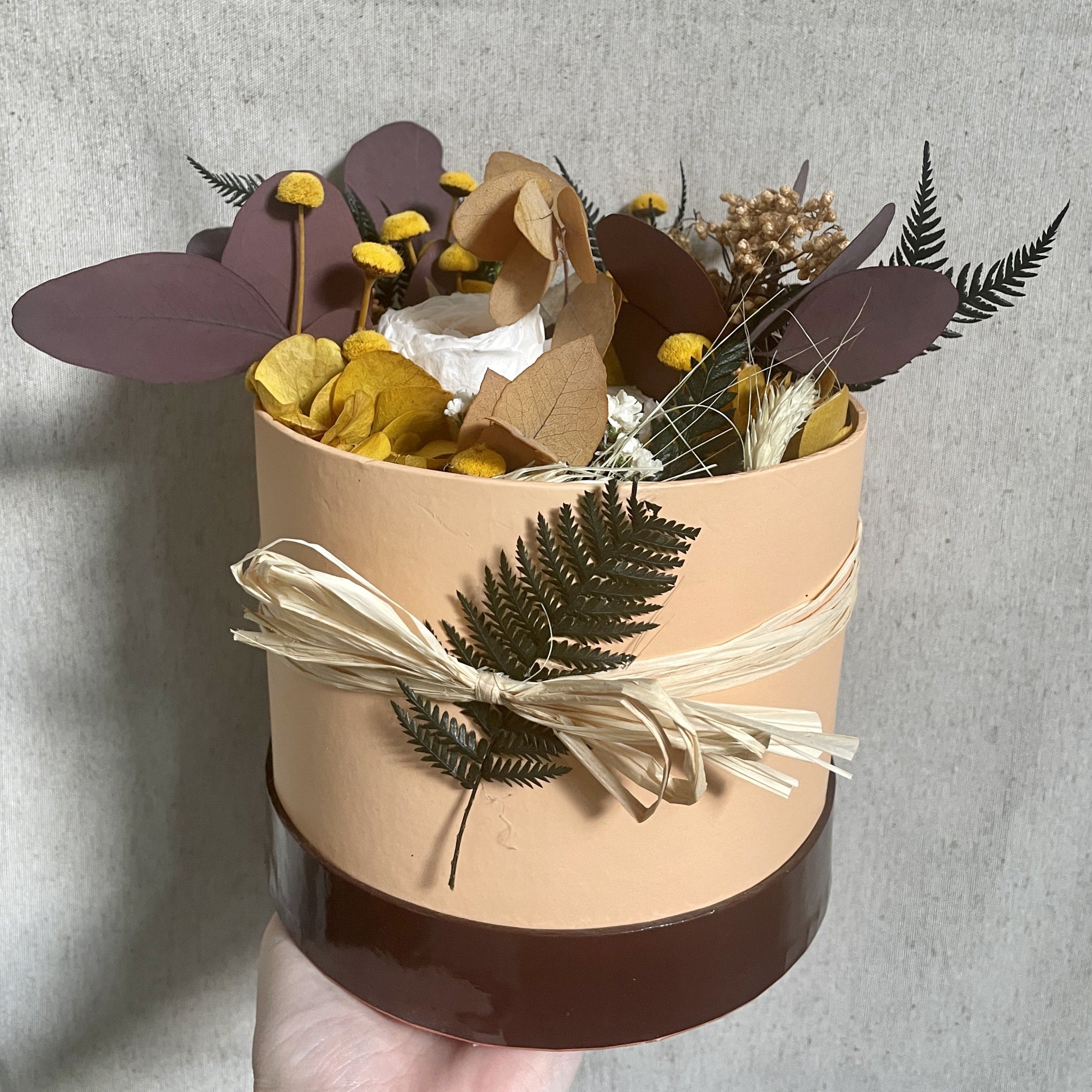 Ateliers Ouchamp Villa Beauséjour boîte fleurs stabilisées 20 cm