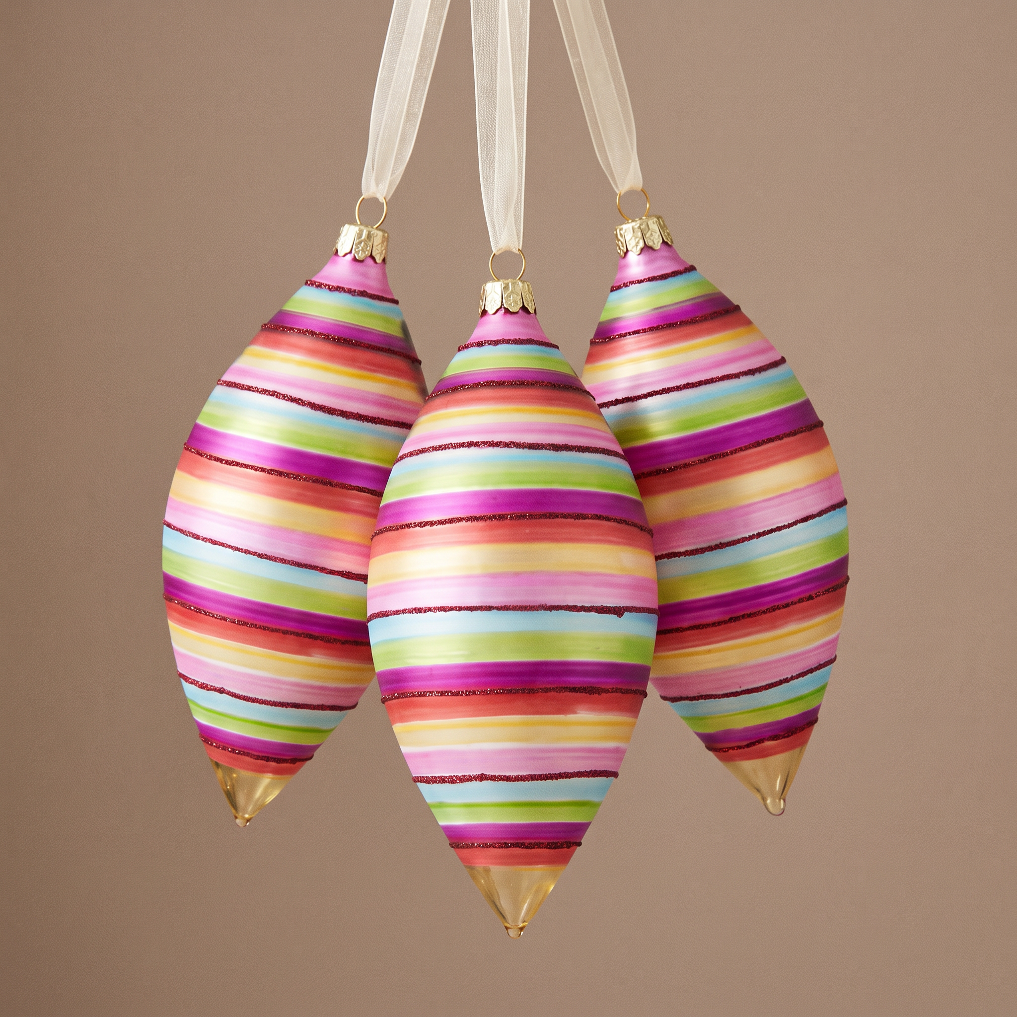 Sia Home Pop boule Noël allongée fuchsia 16 cm