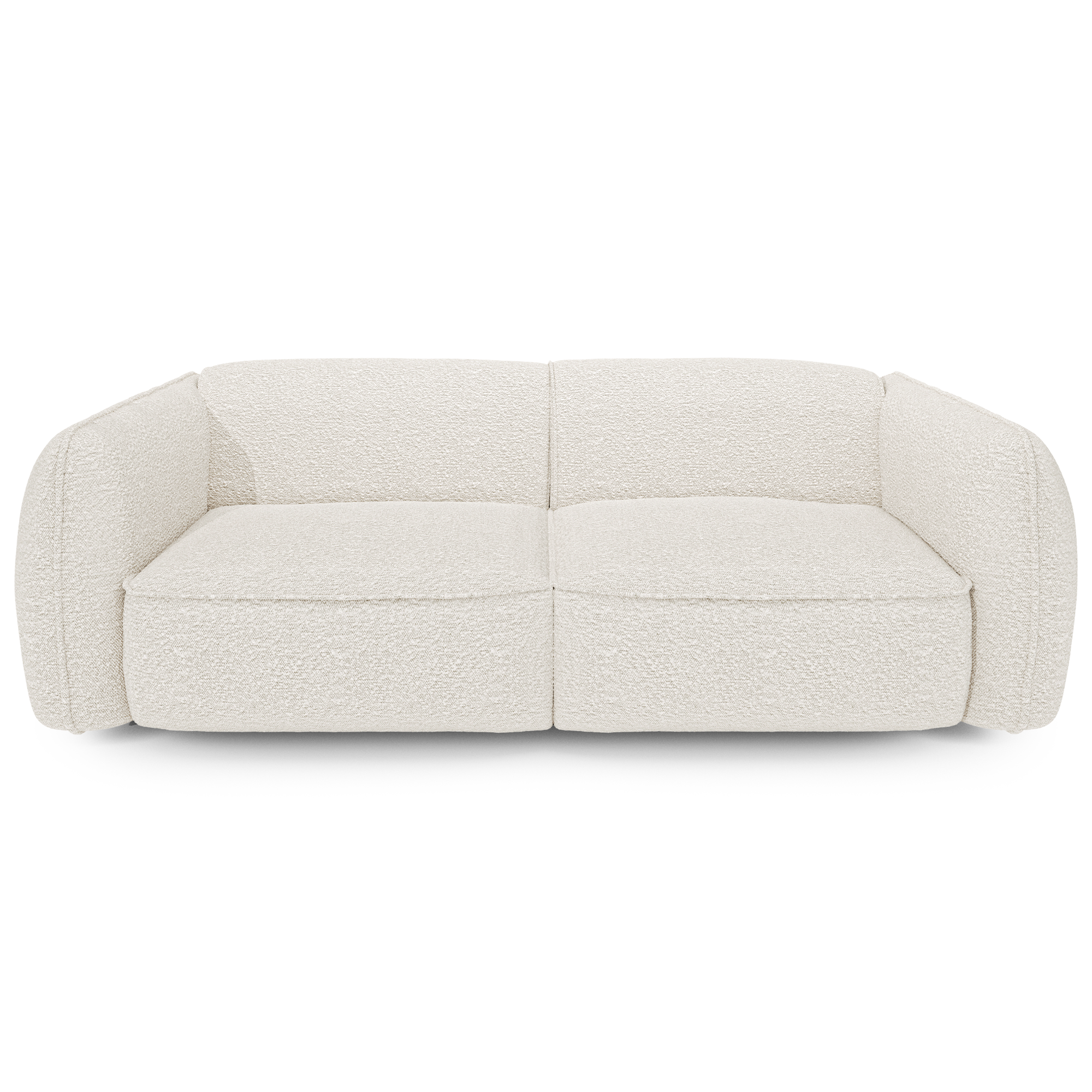 Sia Home Livia canapé droit crème arrondi